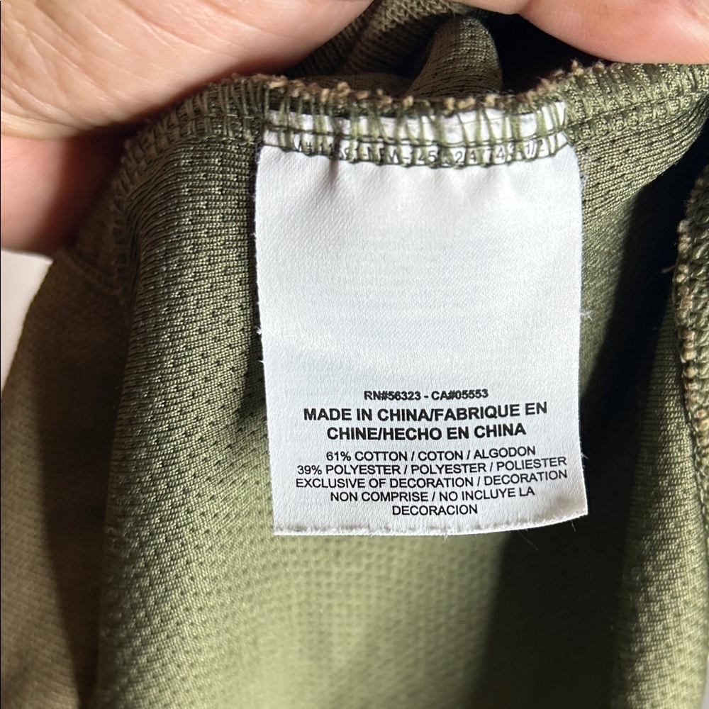 Jordan Olive and Khaki Short Sleeve Hoodie - Picture 8 of 8